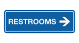 Signs ByLITA Standard RESTROOM (RIGHT ARROW) Sign