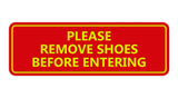 Signs ByLITA Standard Please Remove Shoes Before Entering Sign