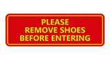 Signs ByLITA Standard Please Remove Shoes Before Entering Sign