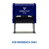 For Reference Only Self Inking Rubber Stamp