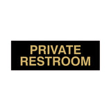 Basic Private Restroom Door / Wall Sign