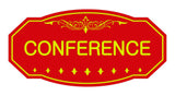 Red / Yellow Victorian Conference Sign