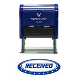 Received Designer Office Self-Inking Office Rubber Stamp