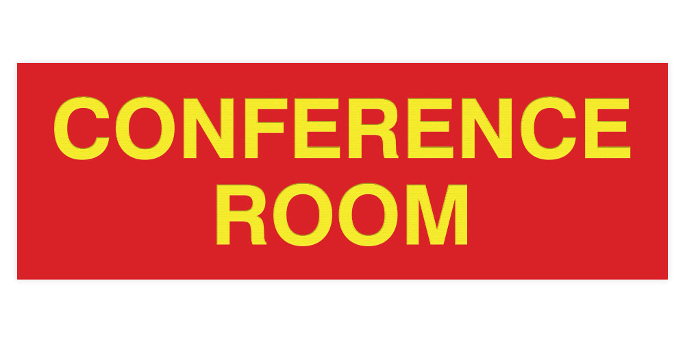Red / Yellow Standard Conference Sign