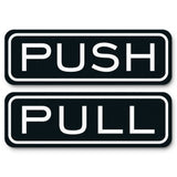 Classic Horizontal Push Pull Door Sign