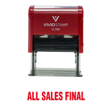 All Sales Final Rubber Stamp