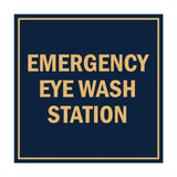 Signs ByLITA Square Emergency Eye Wash Station Sign with Adhesive Tape, Mounts On Any Surface, Weather Resistant, Indoor/Outdoor Use