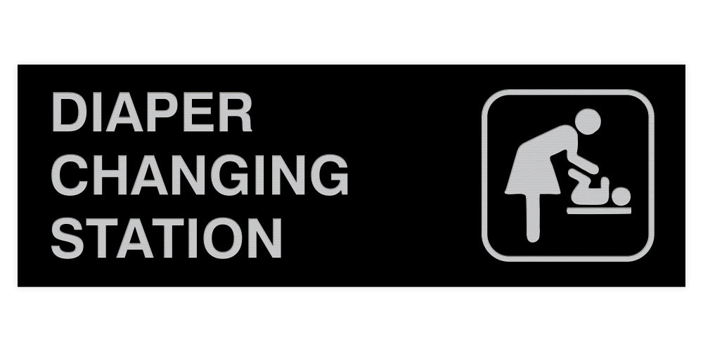 Basic Diaper Changing Station Door / Wall Sign – Pacific Sign and Stamp