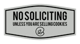 Fancy No Soliciting (Unless You Are Selling Cookies) Wall or Door Sign