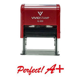Perfect A+ Teacher Self Inking Rubber Stamp