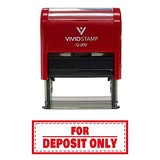 For Deposit Only W/Border Self-Inking Office Rubber Stamp