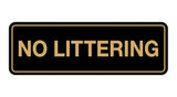 Signs ByLITA Standard No Littering Sign