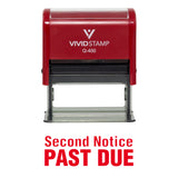 Second Notice Past Due Self Inking Rubber Stamp