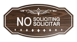 Victorian No Soliciting No Solicitar Sign