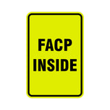 Portrait Round Facp Inside Sign