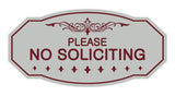 Victorian Please No Soliciting Sign