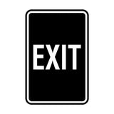 Portrait Round Exit Sign