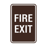 Portrait Round Fire Exit Sign