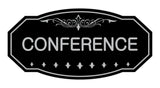 Black / Silver Victorian Conference Sign