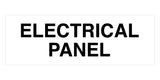 White Standard Electrical Panel Sign
