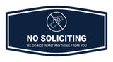 Fancy No Soliciting We Do Not Want Anything From You Wall or Door Sign