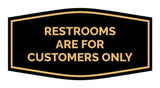 Signs ByLITA Fancy Restrooms are for Customers Only Sign