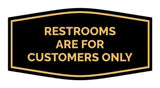 Signs ByLITA Fancy Restrooms are for Customers Only Sign