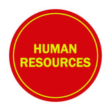 Signs ByLITA Circle Human Resources Sign