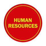 Signs ByLITA Circle Human Resources Sign