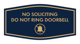 Fancy No Soliciting Do Not Ring Doorbell Wall or Door Sign