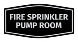 Signs ByLITA Fancy Fire Sprinkler Pump Room Sign with Adhesive Tape, Mounts On Any Surface, Weather Resistant, Indoor/Outdoor Use