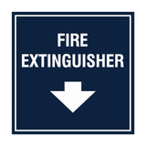 Signs ByLITA Square Fire extinguisher Sign with Adhesive Tape, Mounts On Any Surface, Weather Resistant, Indoor/Outdoor Use