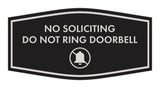 Fancy No Soliciting Do Not Ring Doorbell Wall or Door Sign