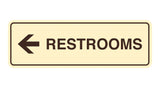 Signs ByLITA Standard RESTROOM (LEFT ARROW) Sign