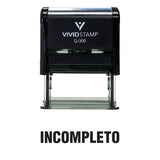 Incompleto Spanish Teacher Self Inking Rubber Stamp