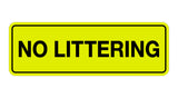 Signs ByLITA Standard No Littering Sign