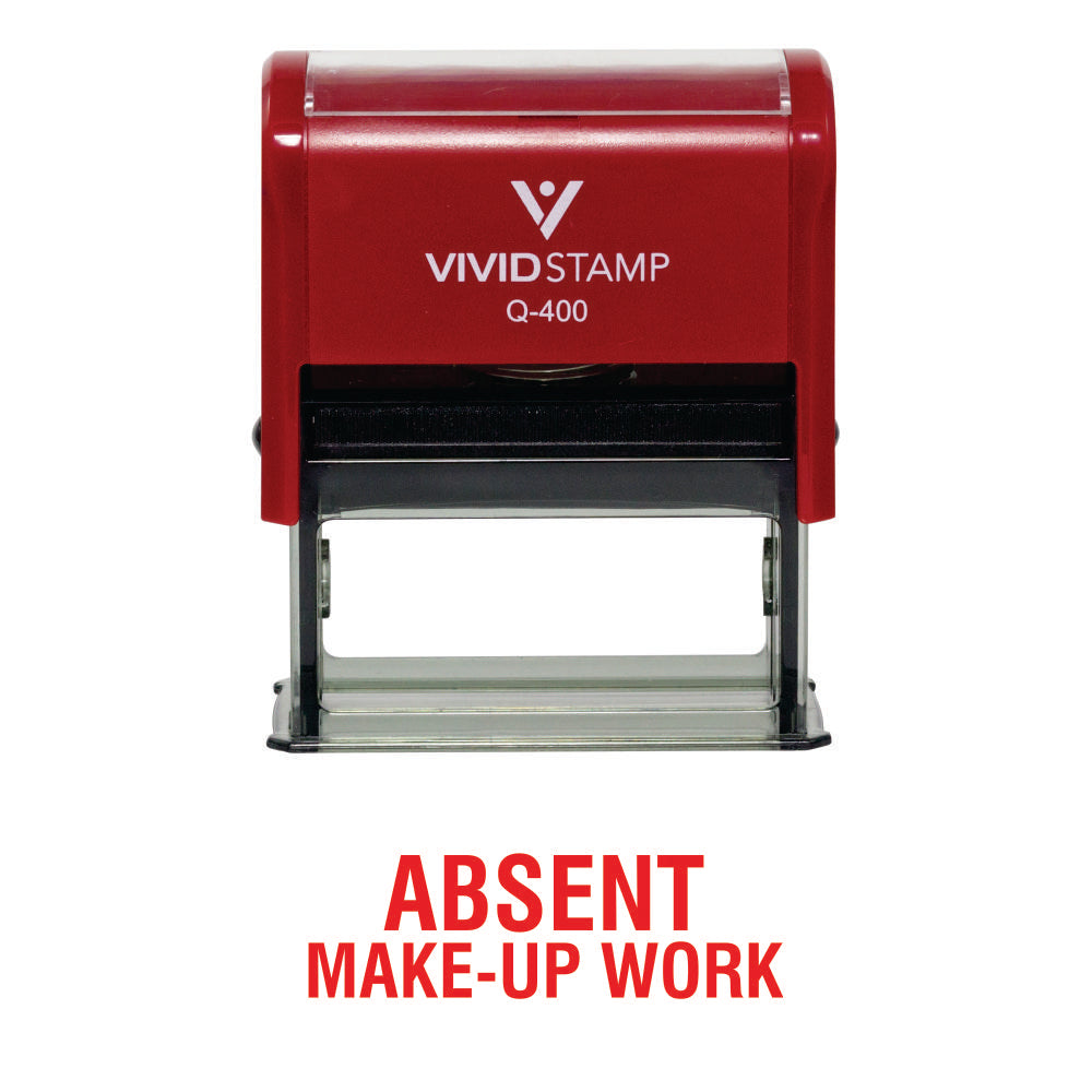 Absent Make-Up Work Teacher Self Inking Rubber Stamp
