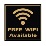 FREE WIFI AVAILABLE Wall / Door Sign