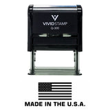 MADE IN THE USA (FLAG) Self Inking Rubber Stamp