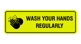 Standard Wash Your Hands Regularly Sign