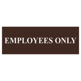 Basic Employees Only Door / Wall Sign
