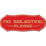 Stylish No Soliciting Sign