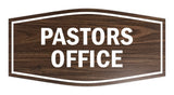 Signs ByLITA Fancy Pastors Office Sign with Adhesive Tape, Mounts On Any Surface, Weather Resistant, Indoor/Outdoor Use