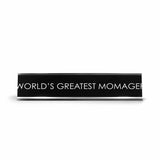 World'S Greatest Momager Novelty Desk Sign