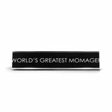 World'S Greatest Momager Novelty Desk Sign