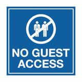 Signs ByLITA Square No Guest Access Sign