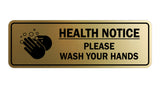 Standard Health Notice Please Wash Your Hands Sign