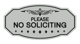 Victorian Please No Soliciting Sign