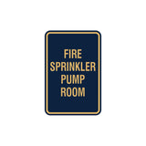 Portrait Round Fire Sprinkler Pump Room Sign