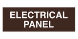 Dark Brown Standard Electrical Panel Sign